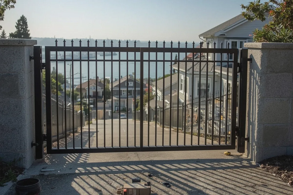 Aluminum and Steel Gate Options at a property in Benicia, CA