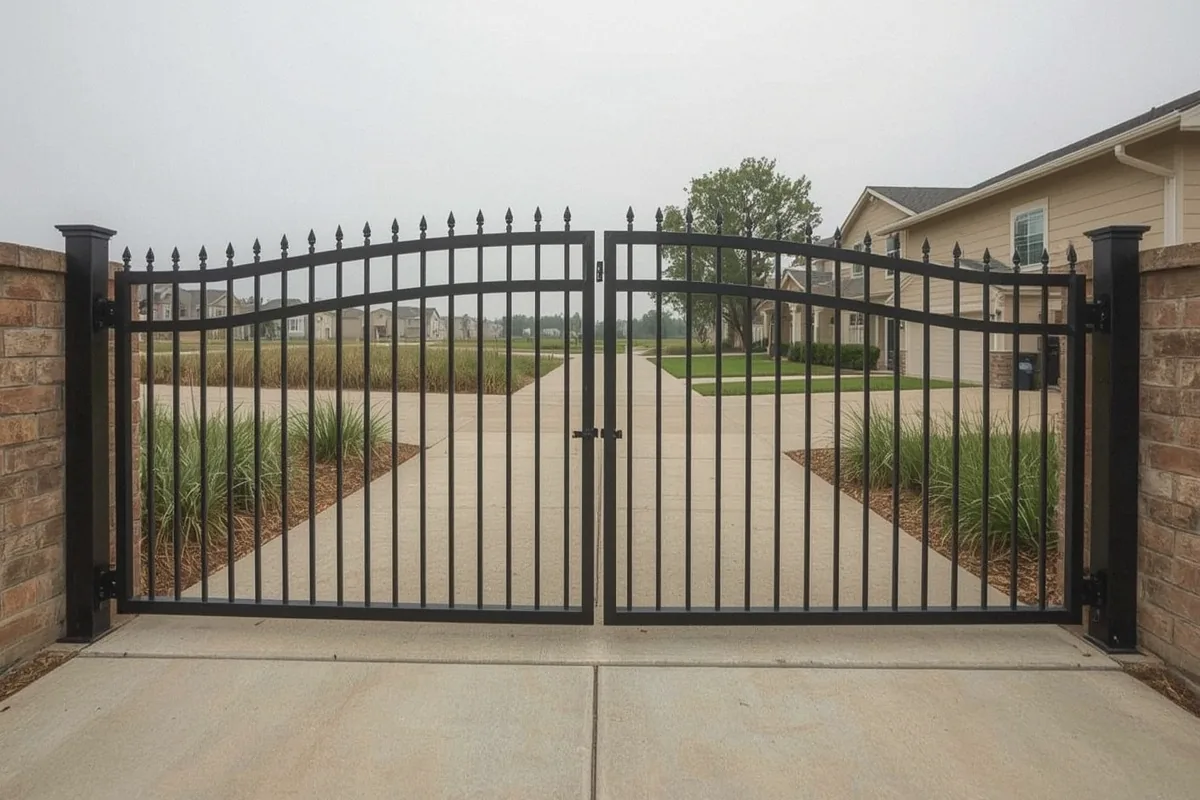 Aluminum and Steel Gate Options at a property in Suisun City, CA