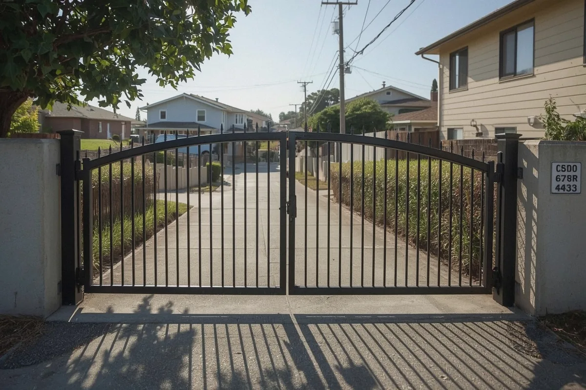 Aluminum and Steel Gate Options at a property in Vallejo, CA