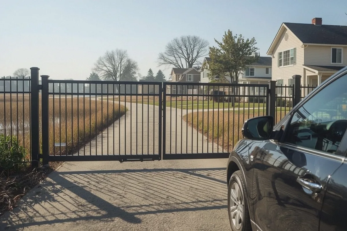 Automatic Electric Gate Installation at a property in Suisun City, CA