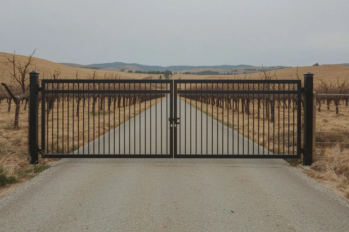 Automatic Electric Gate Installation at a property in Winters, CA