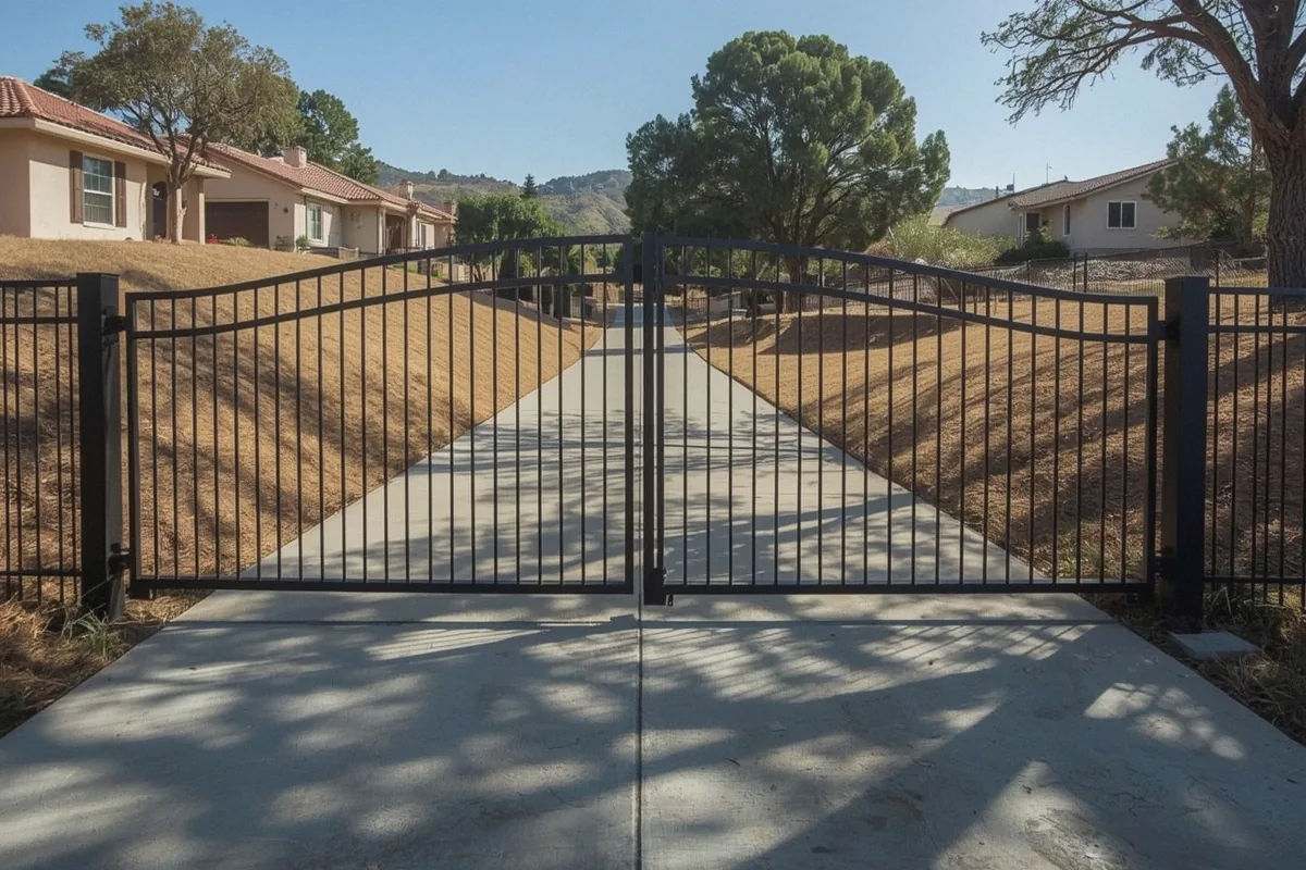 Driveway Gate Installation at a property in Fairfield, CA