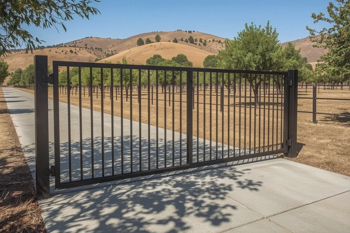 Manual Swing or Sliding Gates at a property in Winters, CA