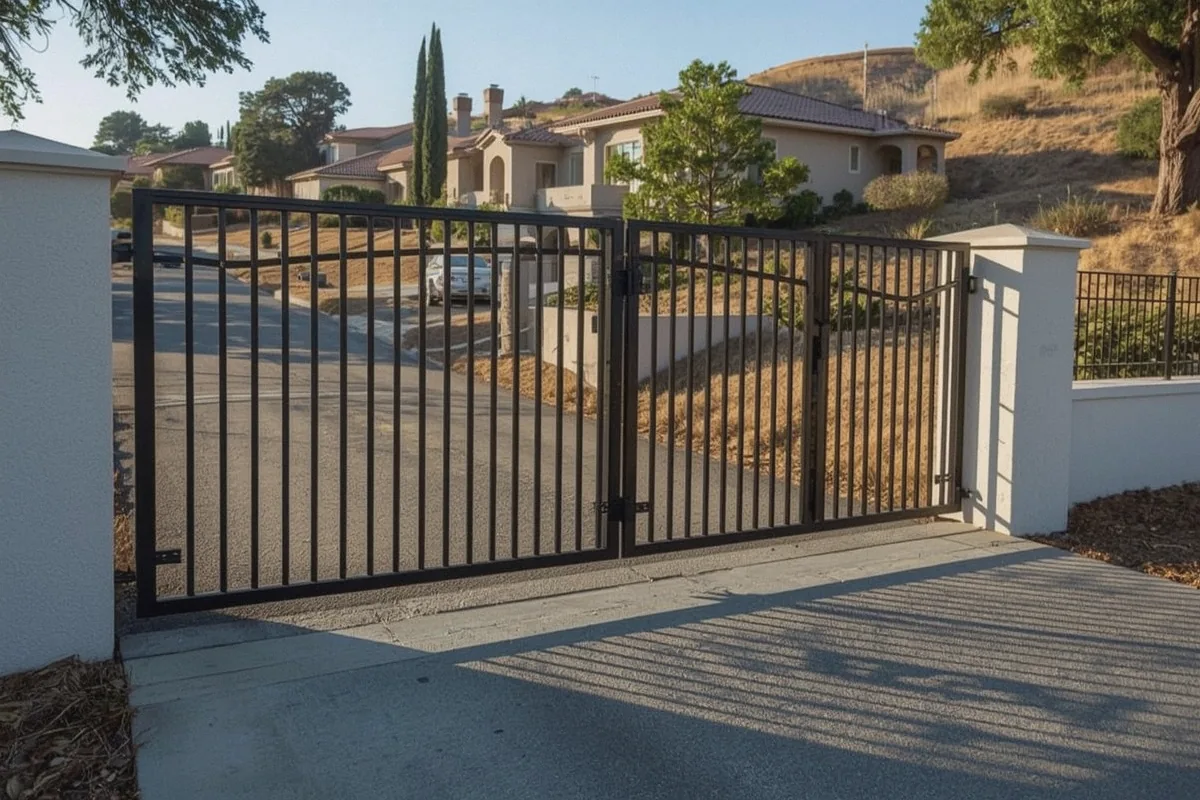 Smart Metal Gate Installation at a property in Fairfield, CA