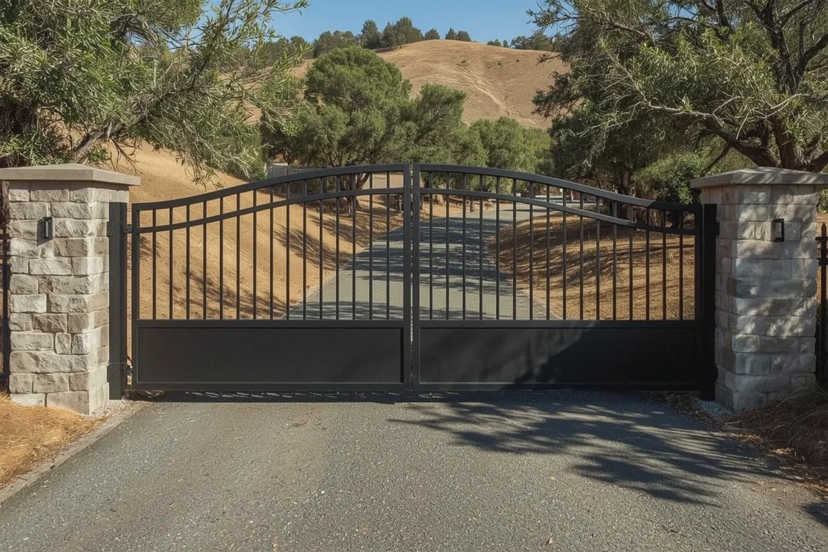 Completed custom metal gate fabrication project in Vacaville, CA